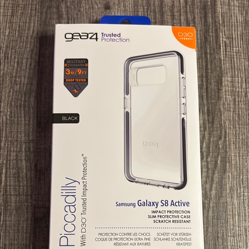 Black Samsung Galaxy S6 Active Case with D3O Protection
